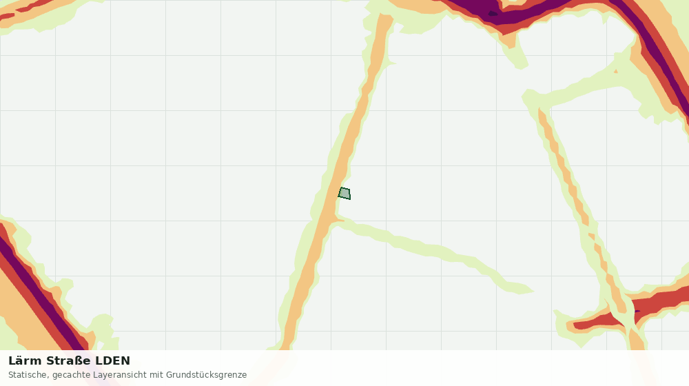 Statische Kartenansicht: Lärm Straße LDEN