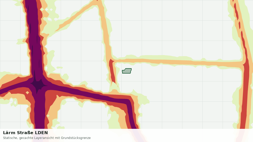 Statische Kartenansicht: Lärm Straße LDEN