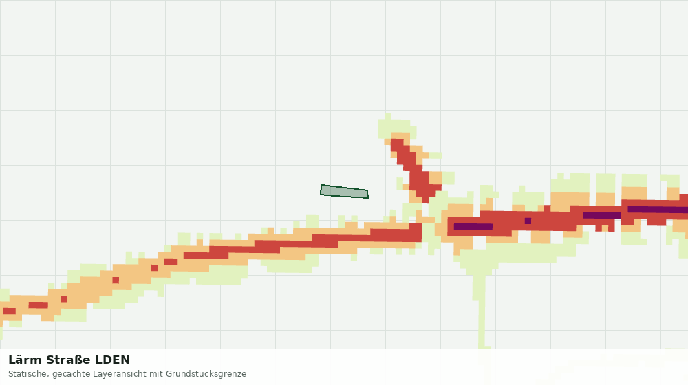 Statische Kartenansicht: Lärm Straße LDEN