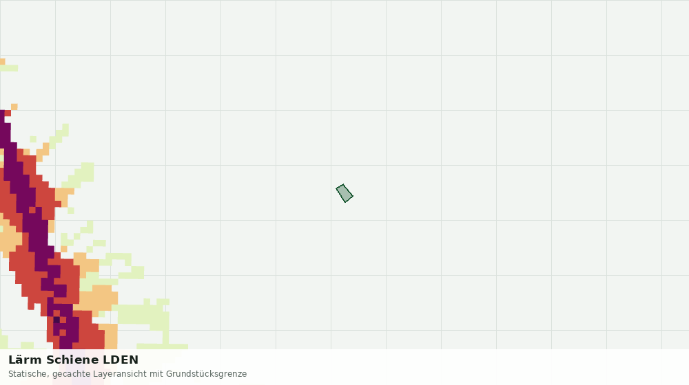 Statische Kartenansicht: Lärm Schiene LDEN