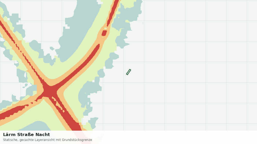 Statische Kartenansicht: Lärm Straße Nacht