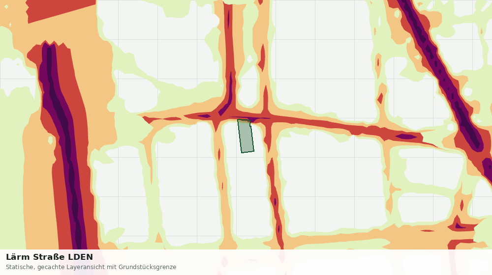 Statische Kartenansicht: Lärm Straße LDEN