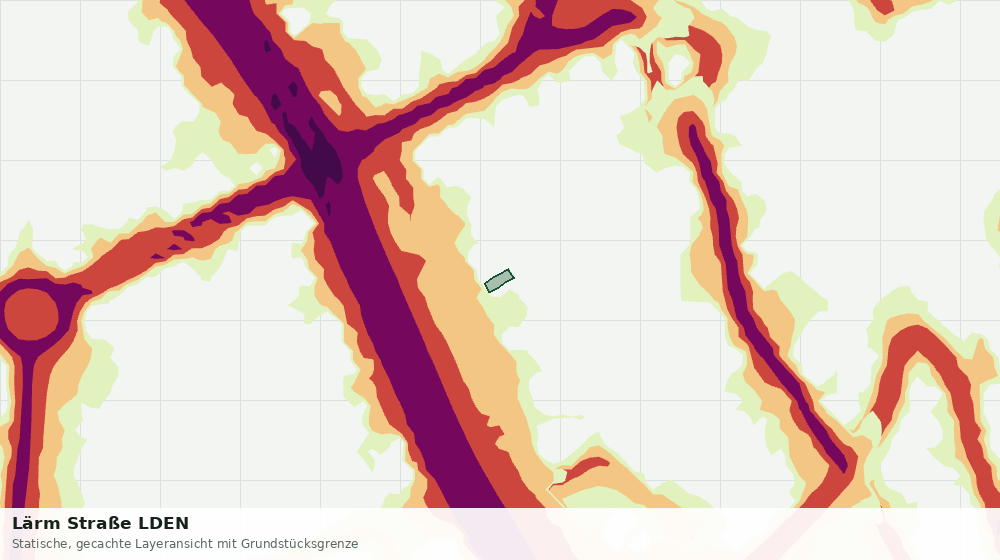 Statische Kartenansicht: Lärm Straße LDEN