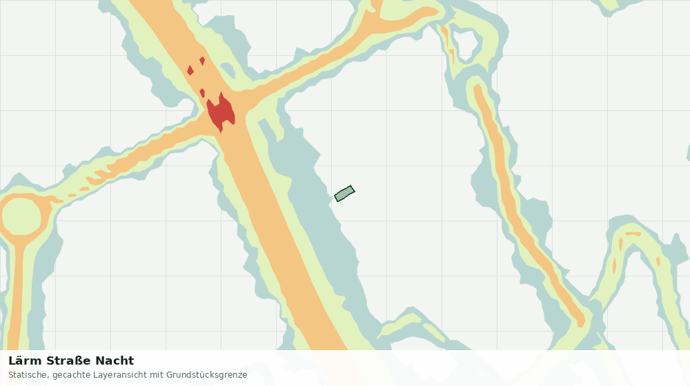 Statische Kartenansicht: Lärm Straße Nacht