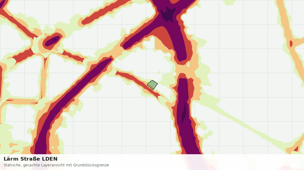 Statische Kartenansicht: Lärm Straße LDEN