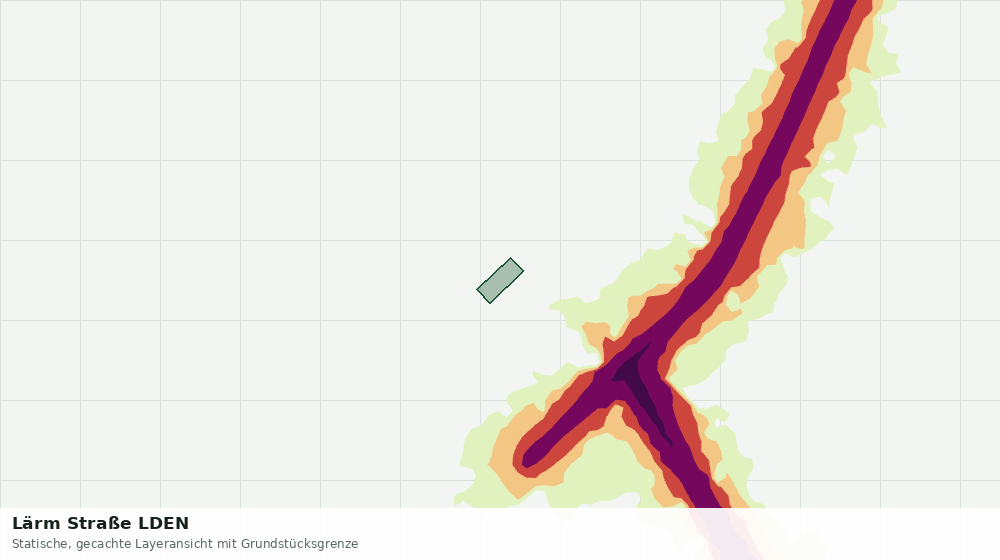 Statische Kartenansicht: Lärm Straße LDEN