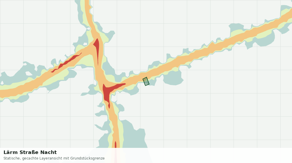 Statische Kartenansicht: Lärm Straße Nacht