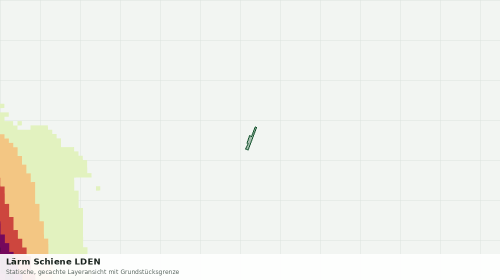 Statische Kartenansicht: Lärm Schiene LDEN