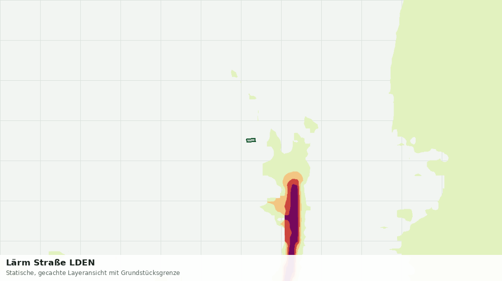 Statische Kartenansicht: Lärm Straße LDEN