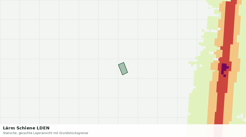 Statische Kartenansicht: Lärm Schiene LDEN