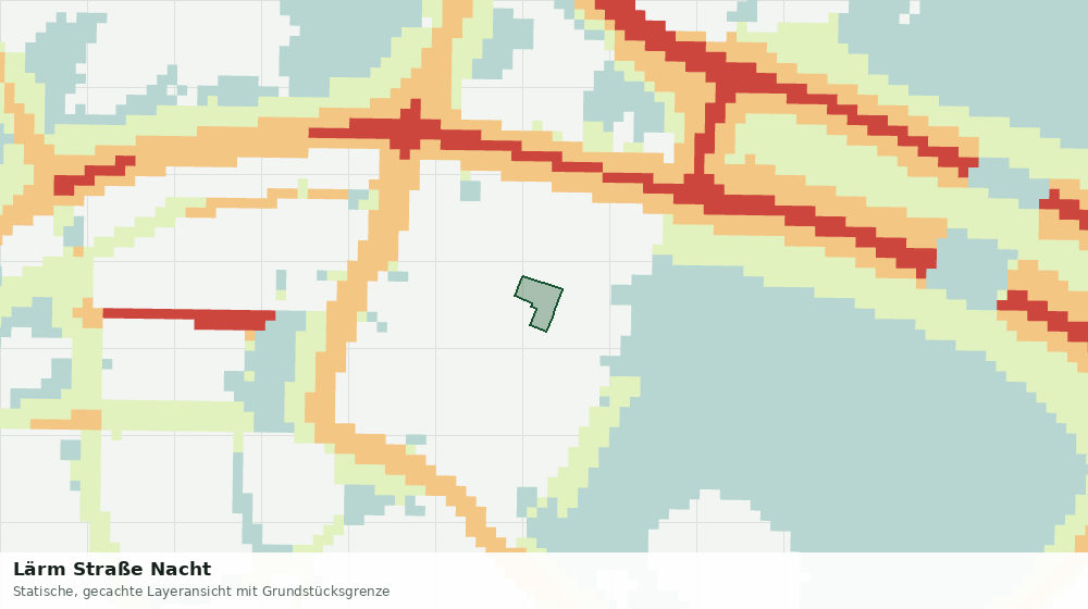 Statische Kartenansicht: Lärm Straße Nacht