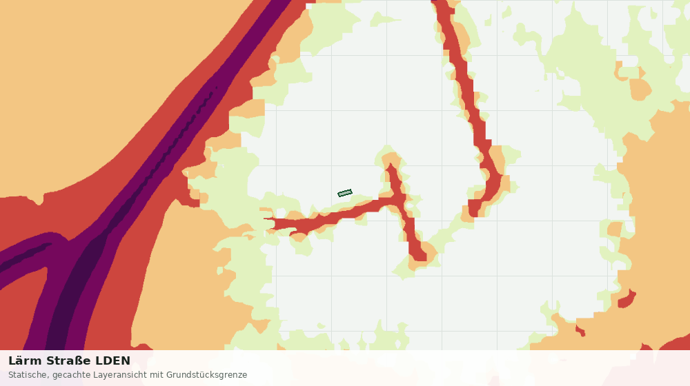 Statische Kartenansicht: Lärm Straße LDEN