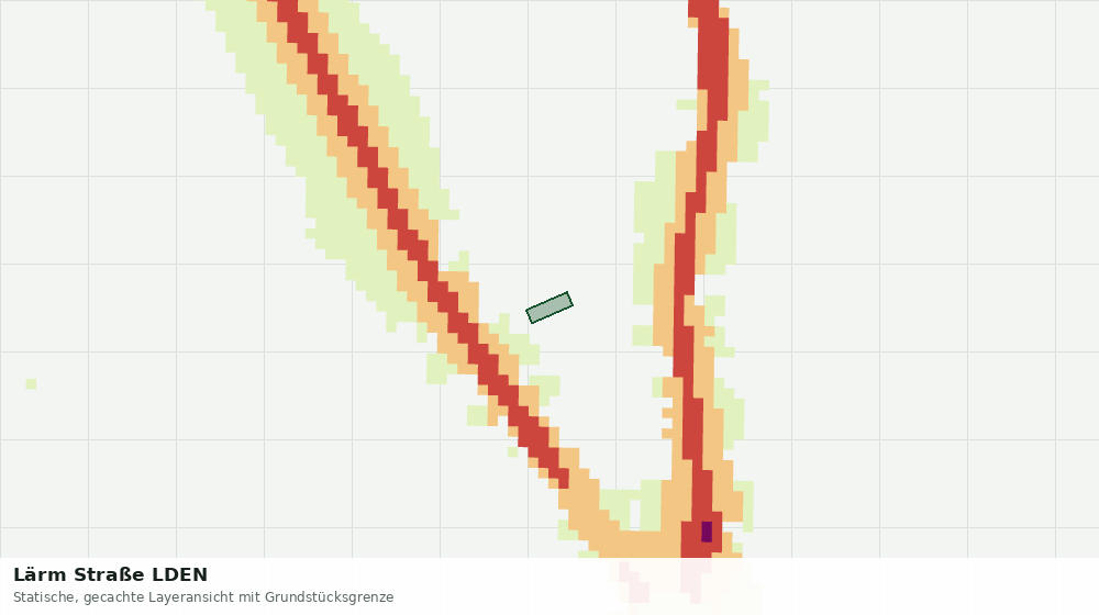 Statische Kartenansicht: Lärm Straße LDEN