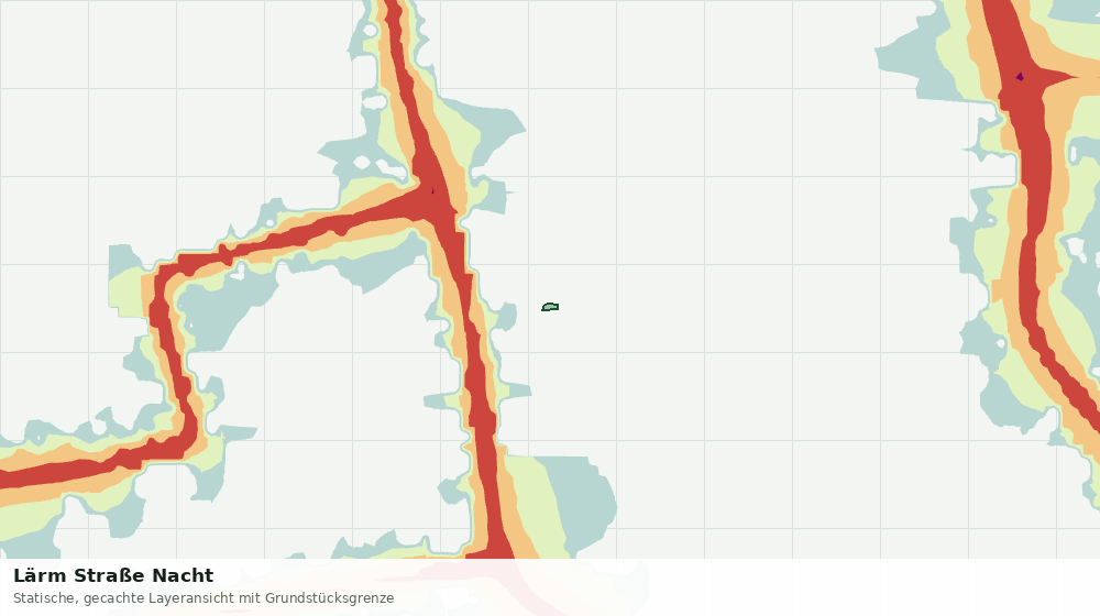 Statische Kartenansicht: Lärm Straße Nacht