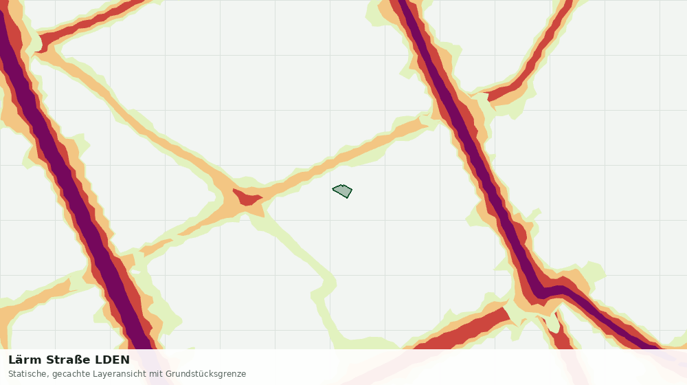 Statische Kartenansicht: Lärm Straße LDEN