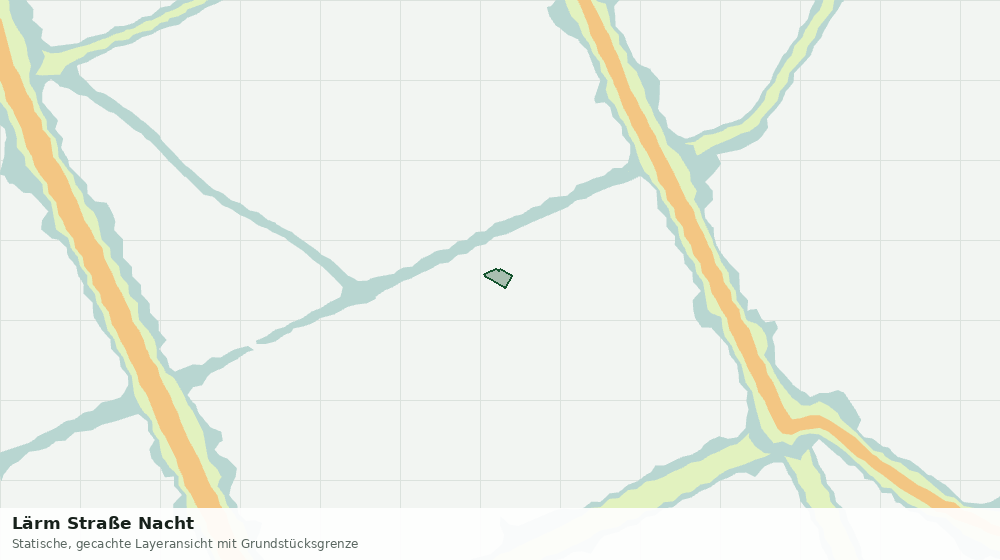 Statische Kartenansicht: Lärm Straße Nacht