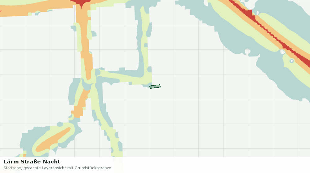 Statische Kartenansicht: Lärm Straße Nacht