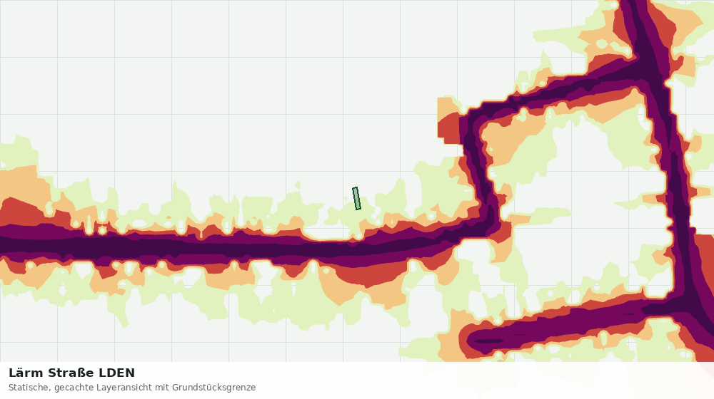 Statische Kartenansicht: Lärm Straße LDEN