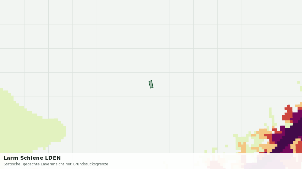 Statische Kartenansicht: Lärm Schiene LDEN