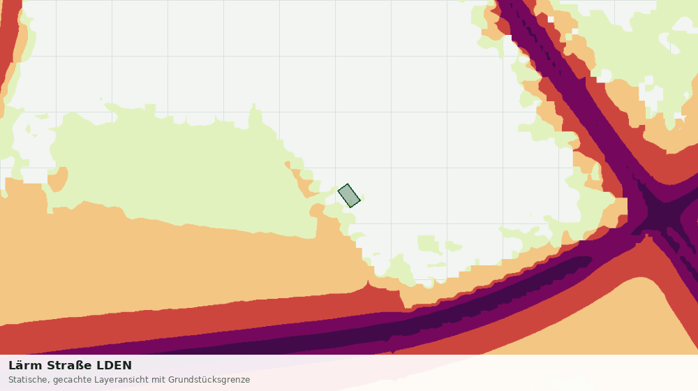 Statische Kartenansicht: Lärm Straße LDEN