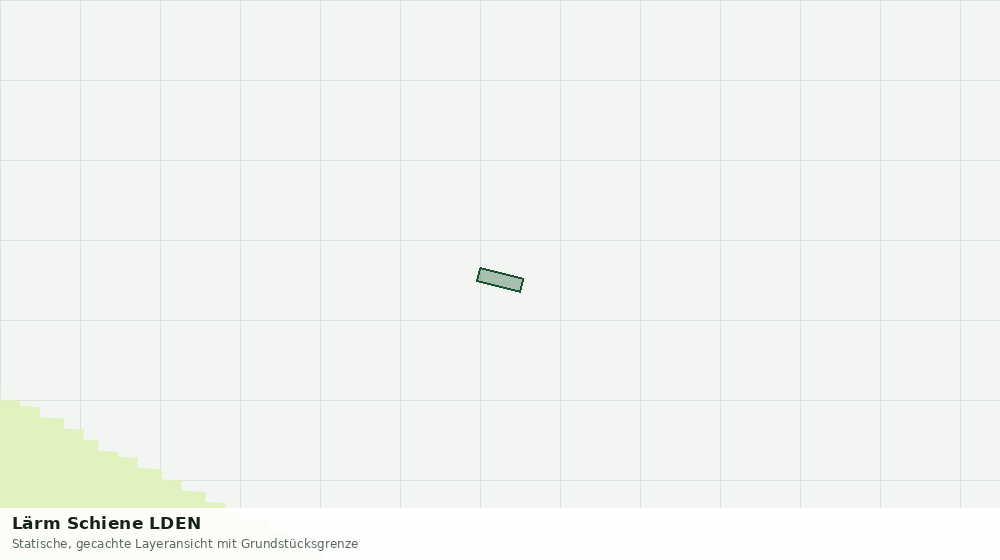 Statische Kartenansicht: Lärm Schiene LDEN
