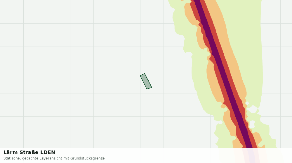 Statische Kartenansicht: Lärm Straße LDEN