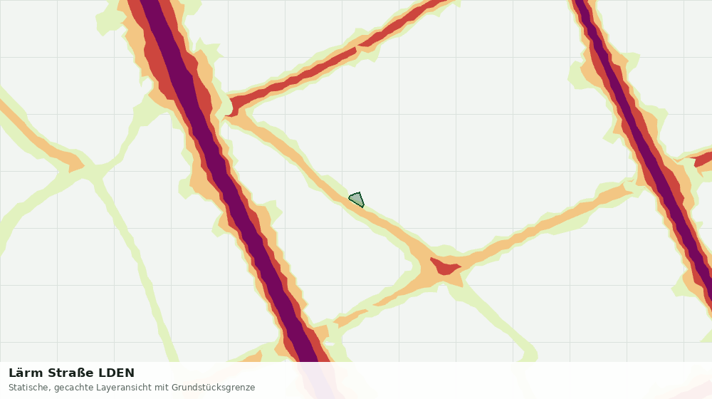 Statische Kartenansicht: Lärm Straße LDEN