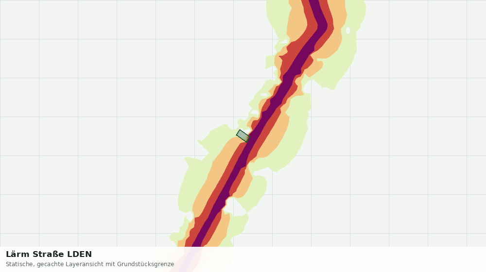 Statische Kartenansicht: Lärm Straße LDEN