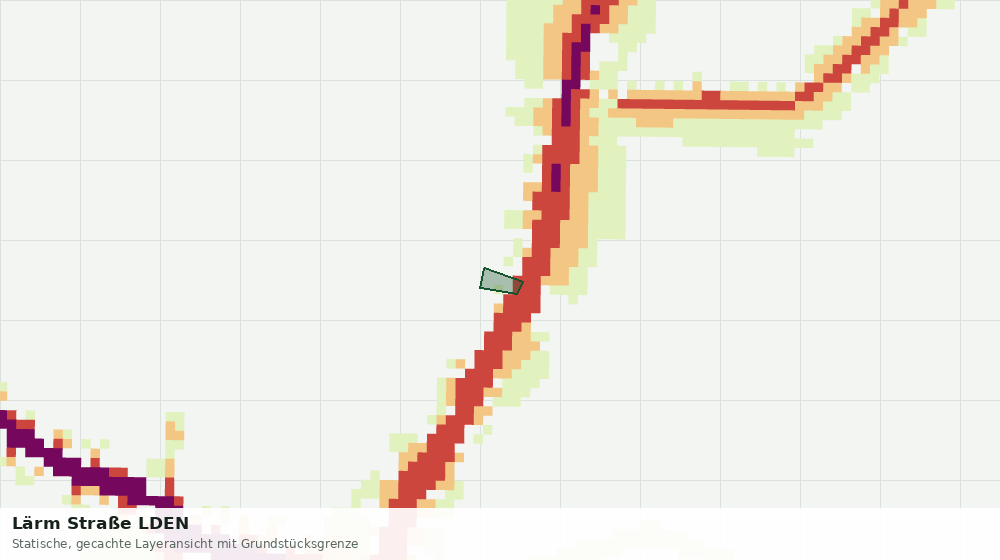 Statische Kartenansicht: Lärm Straße LDEN