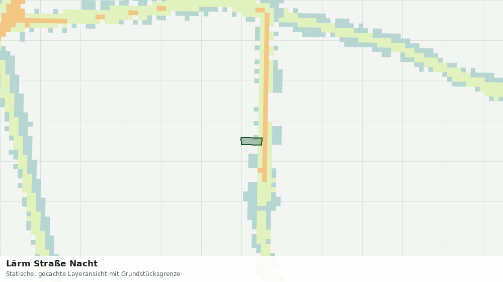 Statische Kartenansicht: Lärm Straße Nacht