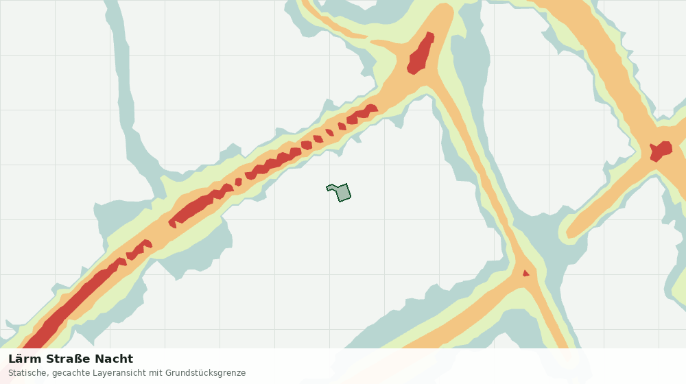 Statische Kartenansicht: Lärm Straße Nacht