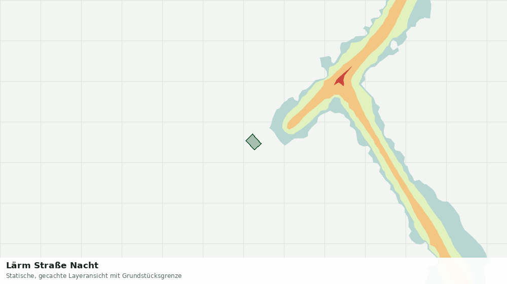 Statische Kartenansicht: Lärm Straße Nacht