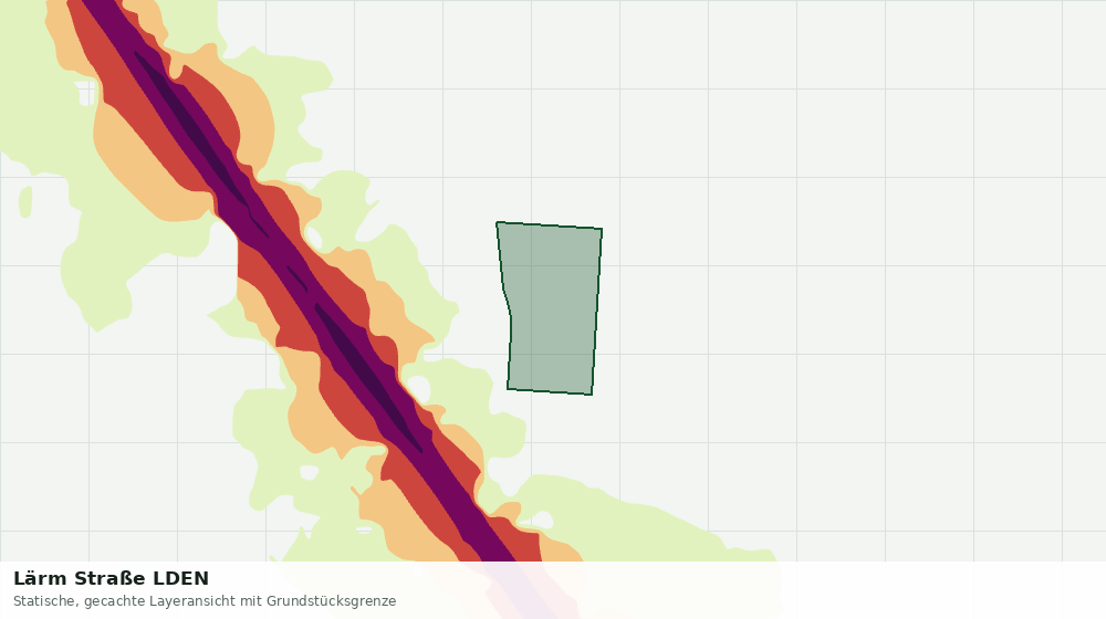 Statische Kartenansicht: Lärm Straße LDEN