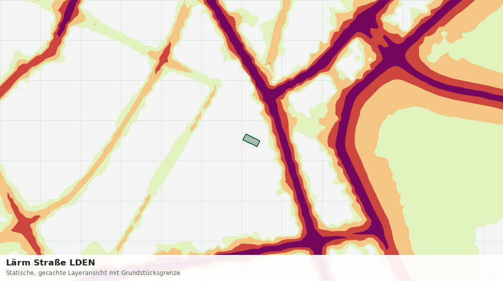 Statische Kartenansicht: Lärm Straße LDEN