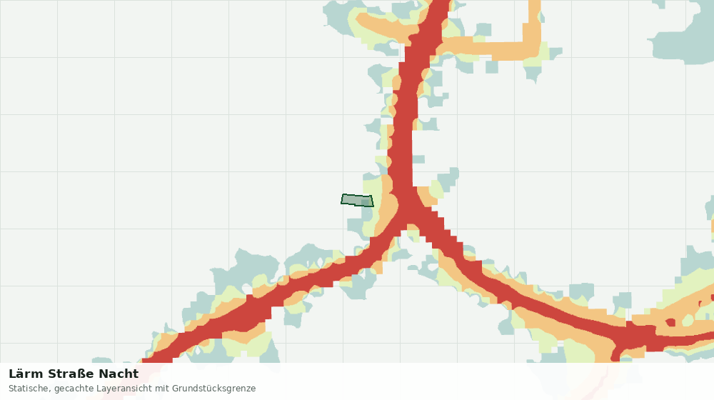 Statische Kartenansicht: Lärm Straße Nacht