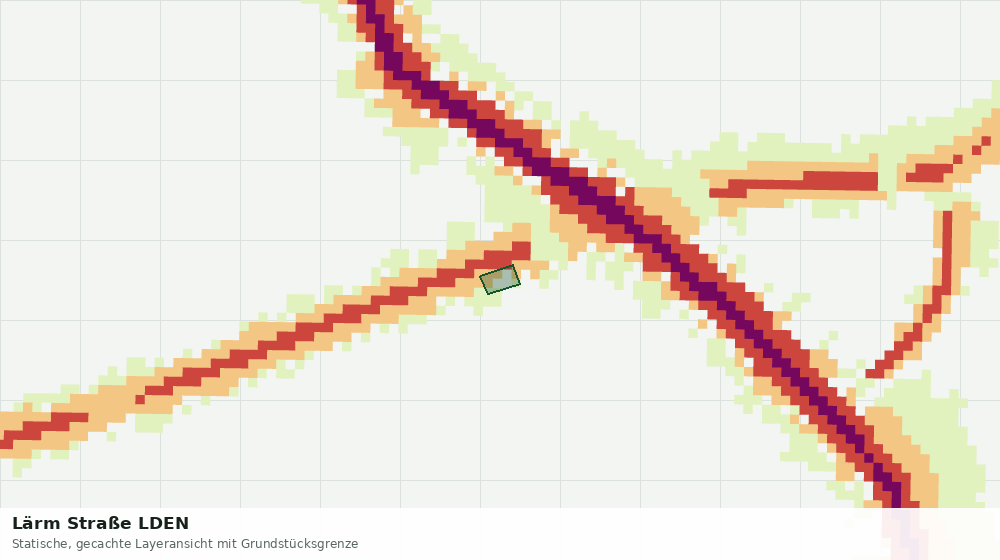 Statische Kartenansicht: Lärm Straße LDEN