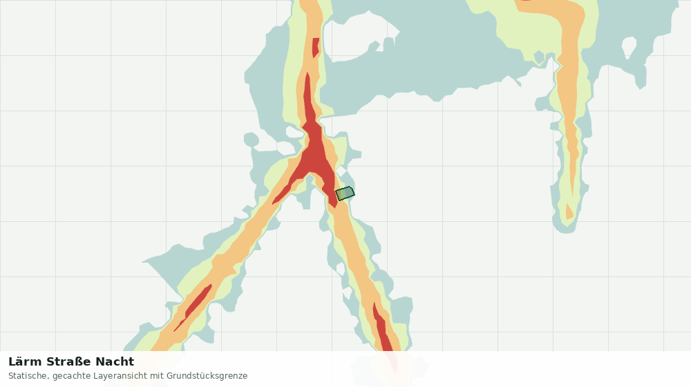 Statische Kartenansicht: Lärm Straße Nacht