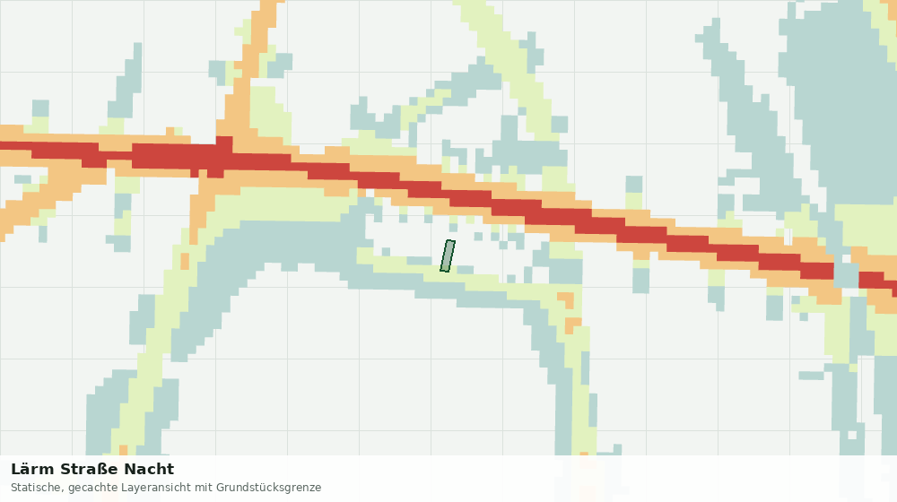 Statische Kartenansicht: Lärm Straße Nacht