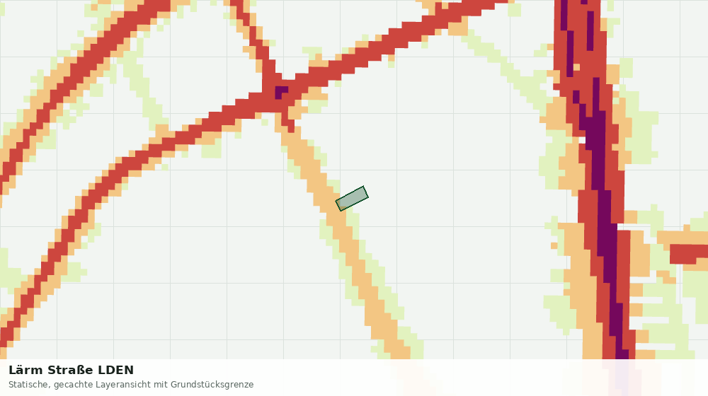 Statische Kartenansicht: Lärm Straße LDEN