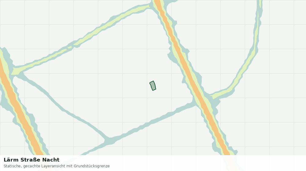 Statische Kartenansicht: Lärm Straße Nacht
