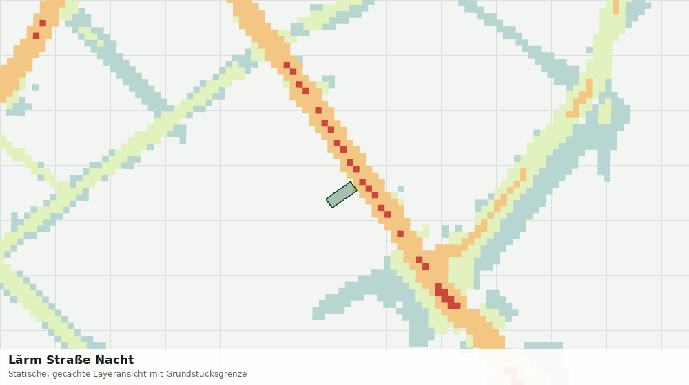 Statische Kartenansicht: Lärm Straße Nacht