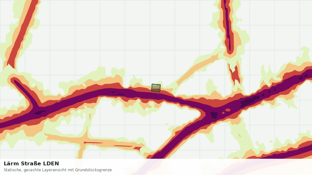 Statische Kartenansicht: Lärm Straße LDEN