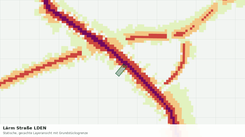 Statische Kartenansicht: Lärm Straße LDEN