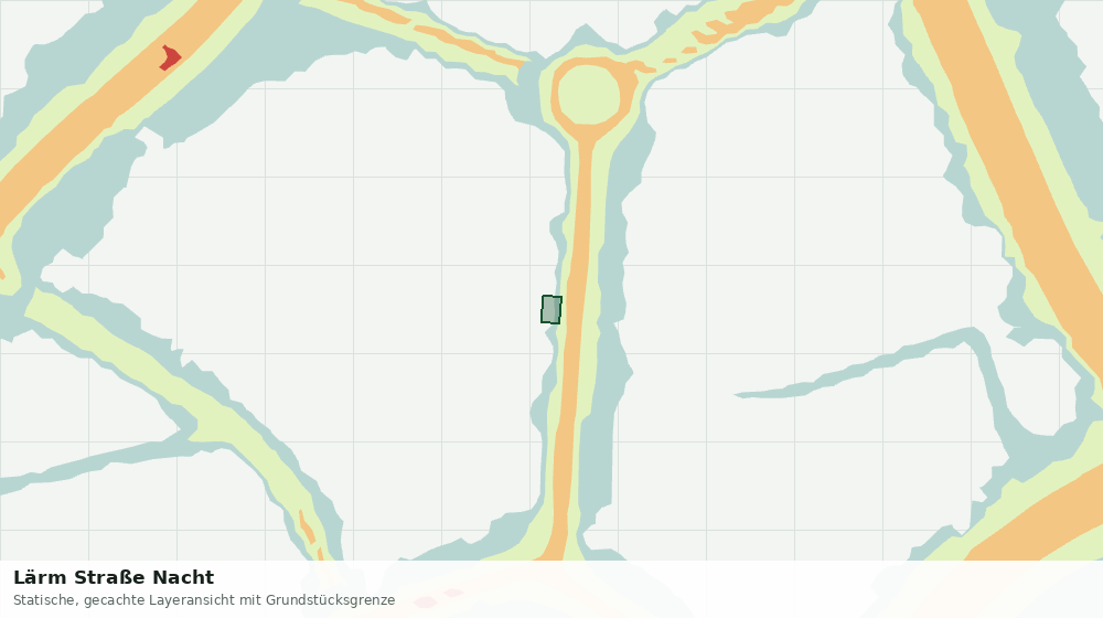 Statische Kartenansicht: Lärm Straße Nacht