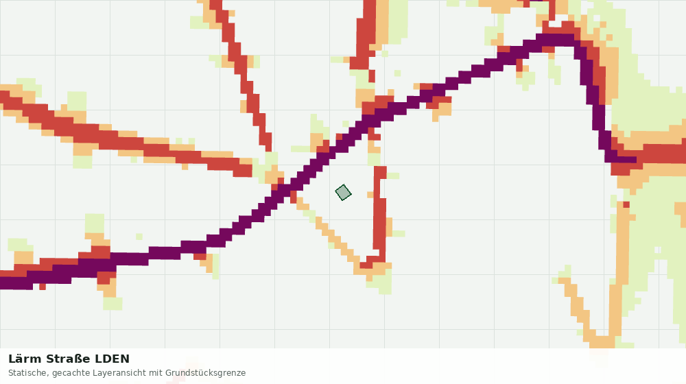 Statische Kartenansicht: Lärm Straße LDEN