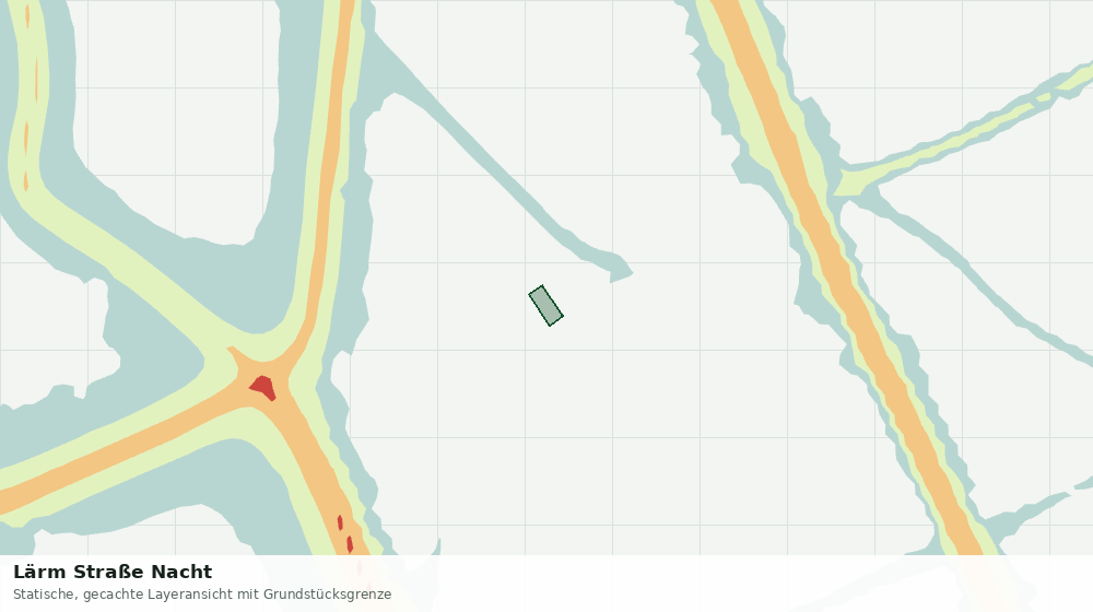 Statische Kartenansicht: Lärm Straße Nacht