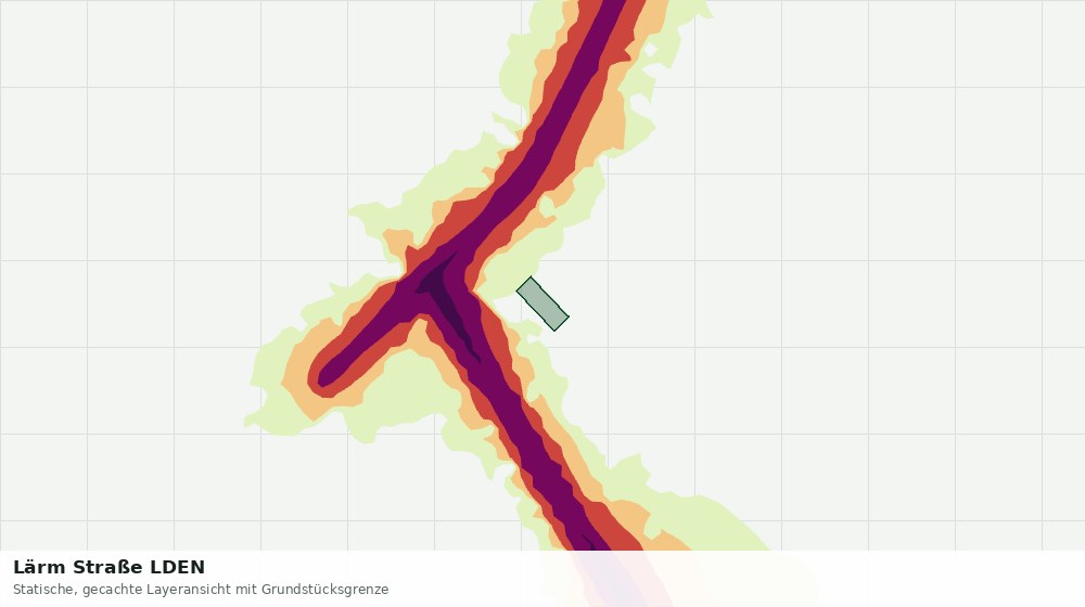 Statische Kartenansicht: Lärm Straße LDEN