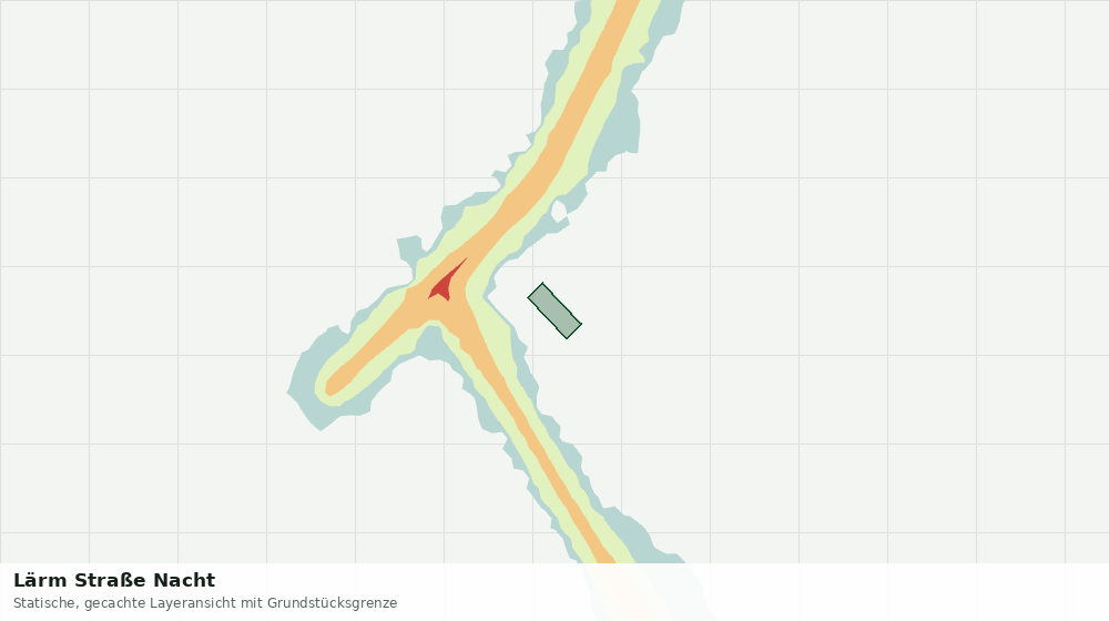 Statische Kartenansicht: Lärm Straße Nacht