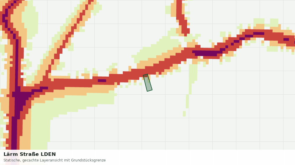 Statische Kartenansicht: Lärm Straße LDEN