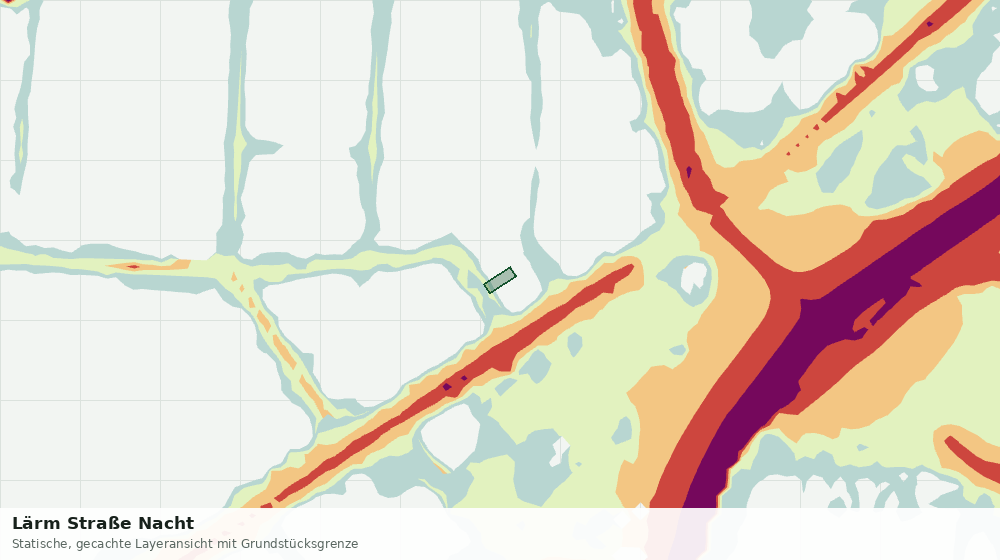 Statische Kartenansicht: Lärm Straße Nacht